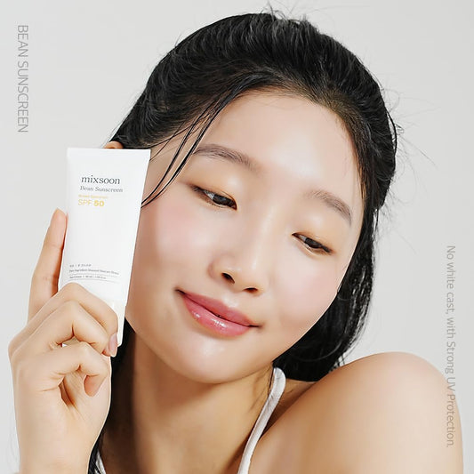 mixsoon_Bean_Sunscreen-Lightweight_Airy_Texture_SPF_50_Korean_Sunscreen_for_Face,_No_White_Cast,_Non-Sticky_Stocking_Stuffers_50ml_/_1.69_fl.oz._Korean_Glass_Skin_Care