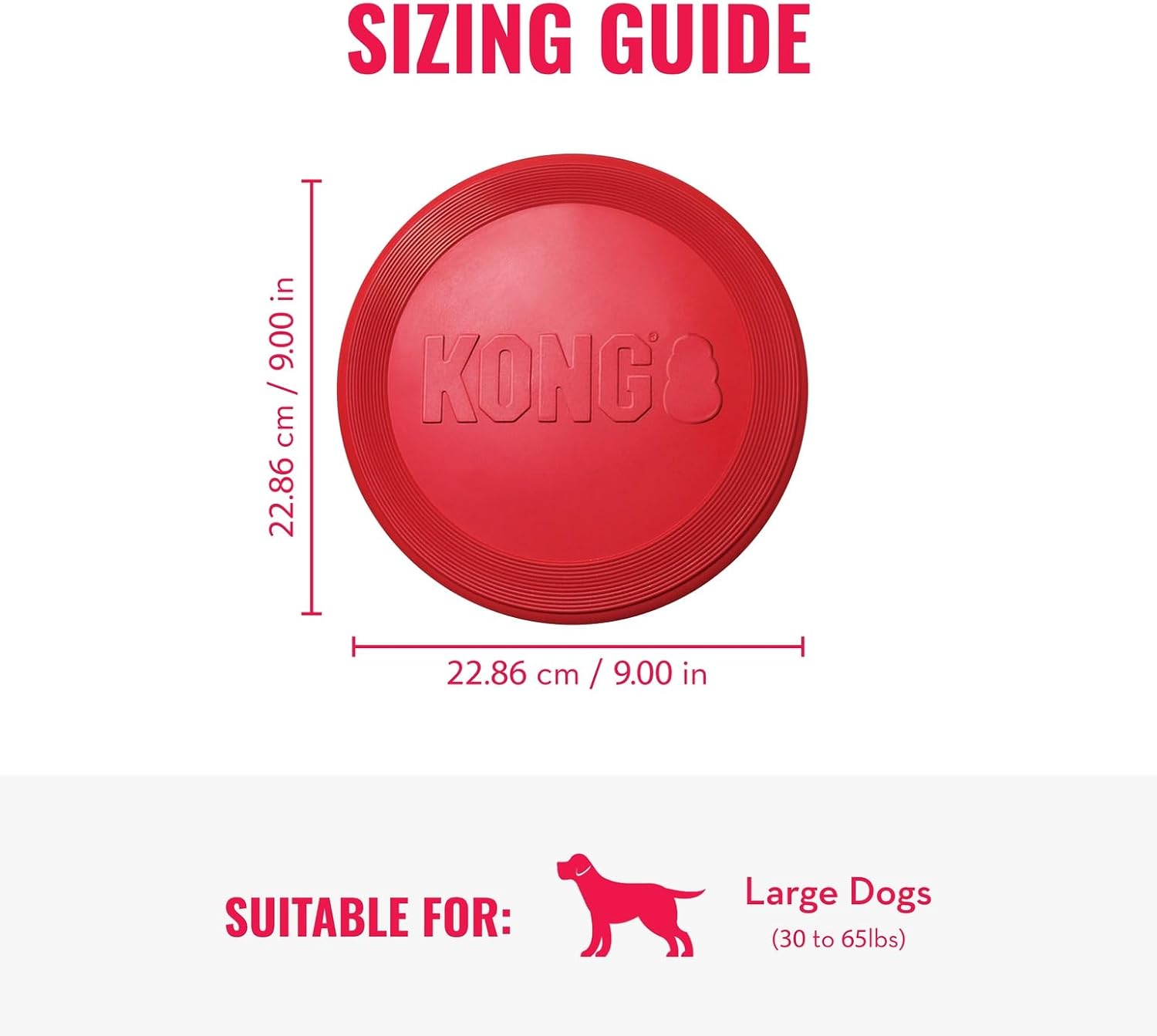 KONG_Flyer_-_Durable_Dog_Toy_for_Outdoor_Playtime_-_Natural_Rubber_Flying_Disc,_Dog_Toy_for_Fetch_-_Safer_Disc_for_Healthy_Activity_-_for_Medium/Large_Dogs