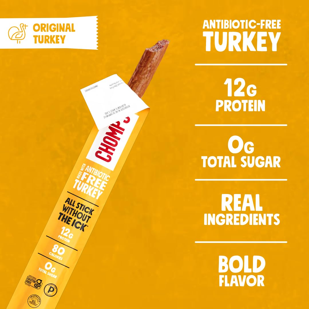 Chomps_Original_Turkey_Jerky_Snack_Sticks_Keto_Paleo_Whole30_Approved_Gluten_Free_1.15oz_(24_Pack)