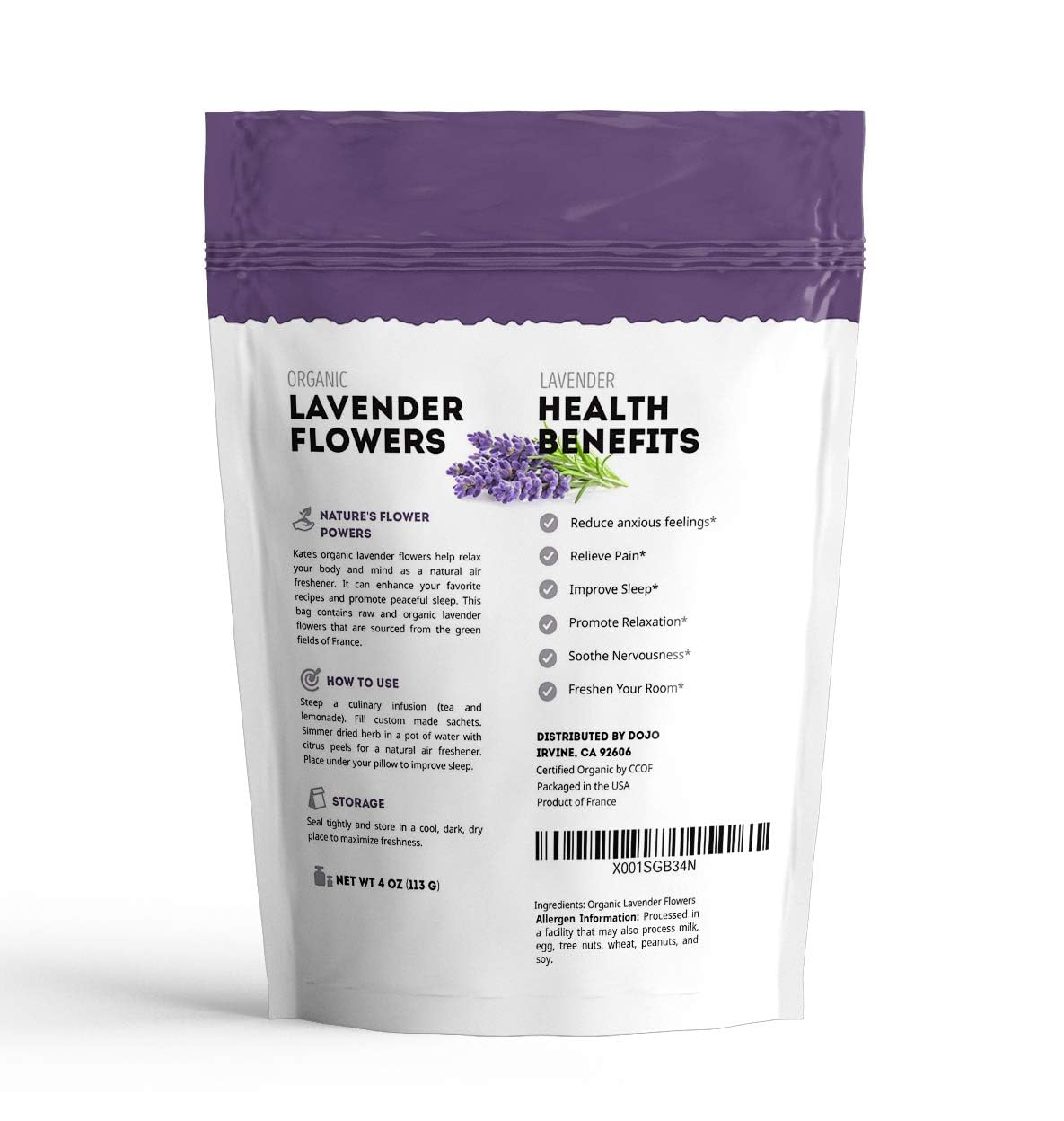 Kate_Naturals_Dried_Lavender_Flowers_for_Tea,_Syrup,_Lemonade,_Soap_Making._Edible_Culinary_Grade_Buds_(4oz,_Organic,_Food_Grade)