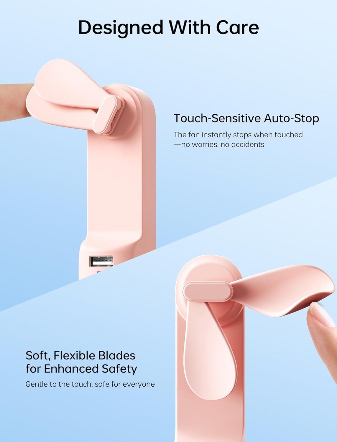 JISULIFE_3_IN_1_Handheld_Mini_Fan_-_Portable_Fan_&_Power_Bank_&_Flashlight,_19H_Max_Cooling,_USB_Rechargeable,_Pocket-Sized_for_Travel,_Cruise,_Concerts,_Makeup,_2026_Summer_Gifts_for_Women(Pink)