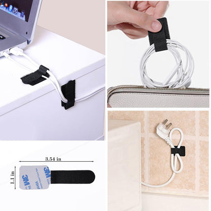 N_NOROCME_192_PCS_Cable_Management_Kit_4_Wire_Organizer_Sleeve,11_Cable_Holder,35Cord_Clips_10+2_Roll_Cable_Organizer_Straps_and_100_Fastening_Cable_Ties_for_Computer_TV_Under_Desk,_black,clear