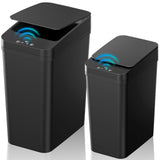 Bathroom Trash Can with Lid, KOEYLE Gallon Automatic Touchless Garbage Can, Small Motion Sensor Smart Trash Can, Slim Waterproof Trash Bin for Bedroom, Bathroom, Office, Living Room