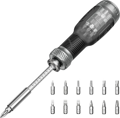 13-in-1_Multi-bit_Screwdriver_Set_Tool_All_in_One,_[Super_Durable]_Screw_Driver_Set_Kit,_Flat_Head,_Philips,_Torx,_Hex,_Square,_Repair_Kit,_Man_Gift_Nut_Driver