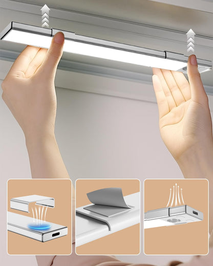 Under_Cabinet_Lighting_8/12_inch_Rechargeable_Battery_Operated_Motion_Sensor_Light_Wireless_Under_Counter_Lights_for_Kitchen,_Stairs,Hallway_(3_Pack)