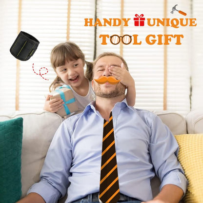 Valentines_Day_Gifts_for_Him,KUSONKEY_Magnetic_Wristband_Tool_Gift_for_Men_Who_have_Everything,Wrist_Magnetic_Screw_Holder_with_Strong_Magnets_for_Holding_Screws_Tool_for_Dad,Electrician
