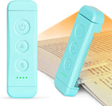 Glocusent USB Rechargeable Book Light for Reading in Bed, Portable Clip-on LED Reading Light, 3 Amber Colors & 5 Brightness Dimmable, Compact & Long Lasting, Perfect for Book Lovers