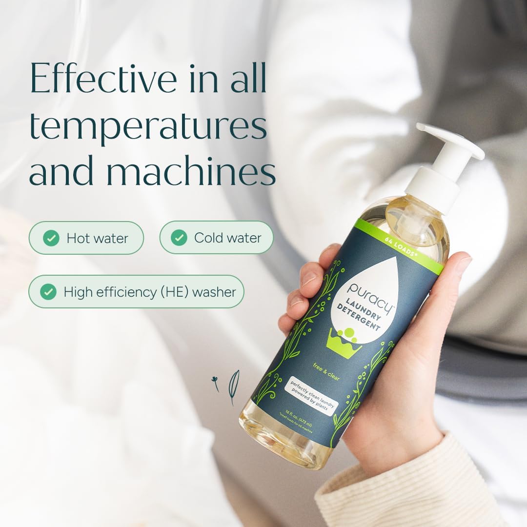 Puracy_Laundry_Detergent_-_Enzyme-Powered_Liquid_Laundry_Detergent_Concentrate,_Natural_Laundry_Detergent_Seen_on_TikTok,_Non-Toxic_(Free_&_Clear,_16_fl_oz,_64_Loads)