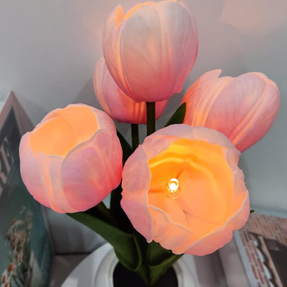Flower_Table_Lamp_Tulip_Desk_LED_Night_Light_for_Home_Living_Room_Decor_Artificial_Flower_with_Vase_Table_Centerpieces_for_Birthday_Holiday_Party_Wedding_Room_Decoration_(Pink)…