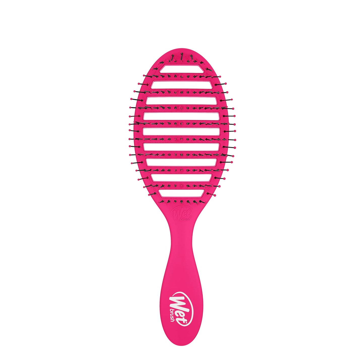 Wet Brush Speed Dry Hair Brush - Pink - Vented Design and Ultra Soft HeatFlex Bristles Are Blow Dry Safe With Ergonomic Handle Manages Tangle and Uncontrollable Hair - Pain-Free