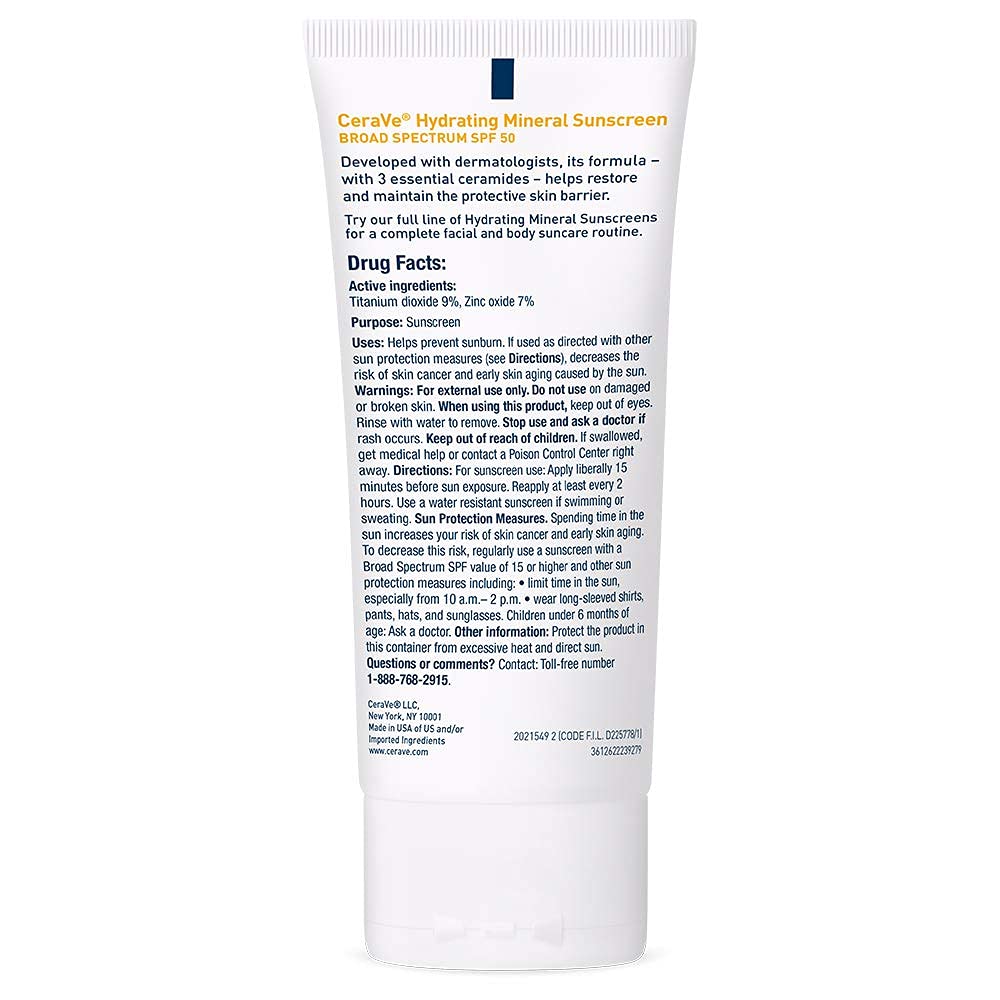CeraVe_100%_Mineral_Sunscreen_SPF_50,_Face_sunscreen_With_Zinc_Oxide_&_Titanium_Dioxide,_Hyaluronic_Acid_+_Niacinamide_+_Ceramides,_Oil_Free,_Travel_Size_2.5_oz