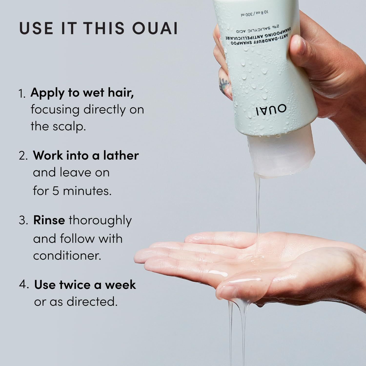 OUAI_Anti_Dandruff_Shampoo_-_Soothing_Salicylic_Acid_Shampoo_for_Flaky,_Dry_and_Itchy_Scalp_-_Reduces_Itching,_Redness_and_Irritation_-_Sulfate_Free_Scalp_Care_(10_Fl_Oz)