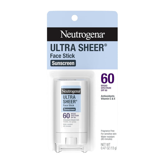Neutrogena_Ultra_Sheer_Stick_Sunscreen_for_Face_SPF_60,_Invisible_Finish,_Broad_Spectrum_UVA/UVB_Sun_Protection_-_Vitamin_C_&_E,_Non_Greasy,_Fragrance_Free,_Water_Resistant_80_Min,_Travel_Size,_.47_oz
