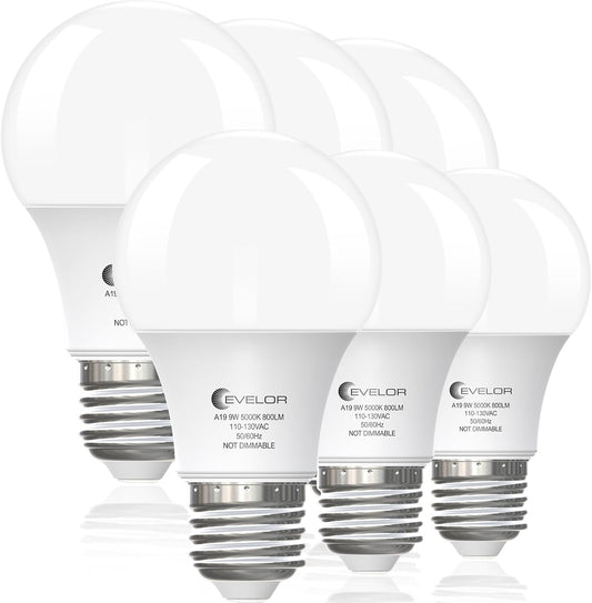 A19_LED_Light_Bulbs,60_W/100W_Equivalent_Soft_White/Daylight_2700k/5000K_with_E26_Base,800_Lumens_Non-Dimmable_LED_Bulbs,15000_Hours,_Ideal_for_Bedroom_Living_Room