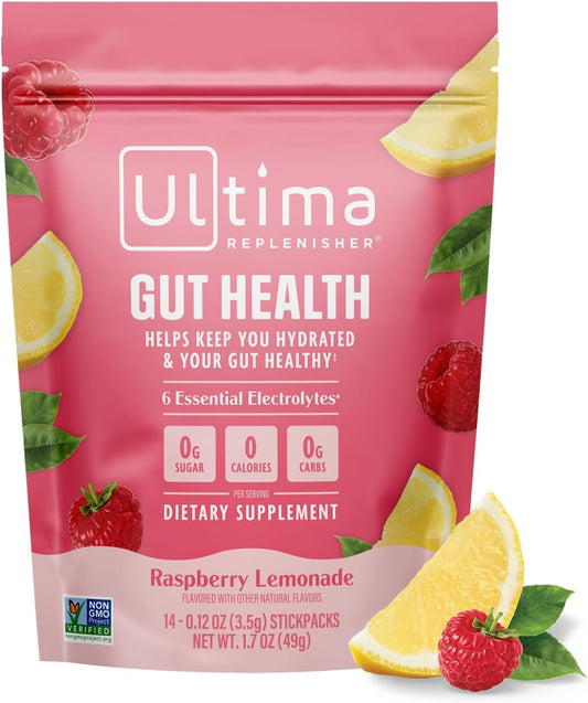 Ultima_Replenisher_Gut_Health_Supplement_and_Electrolytes_Powder_-_Raspberry_Lemonade,_14_Stickpacks_-_Hydration_Packets_with_Added_Gut_Health_Benefits