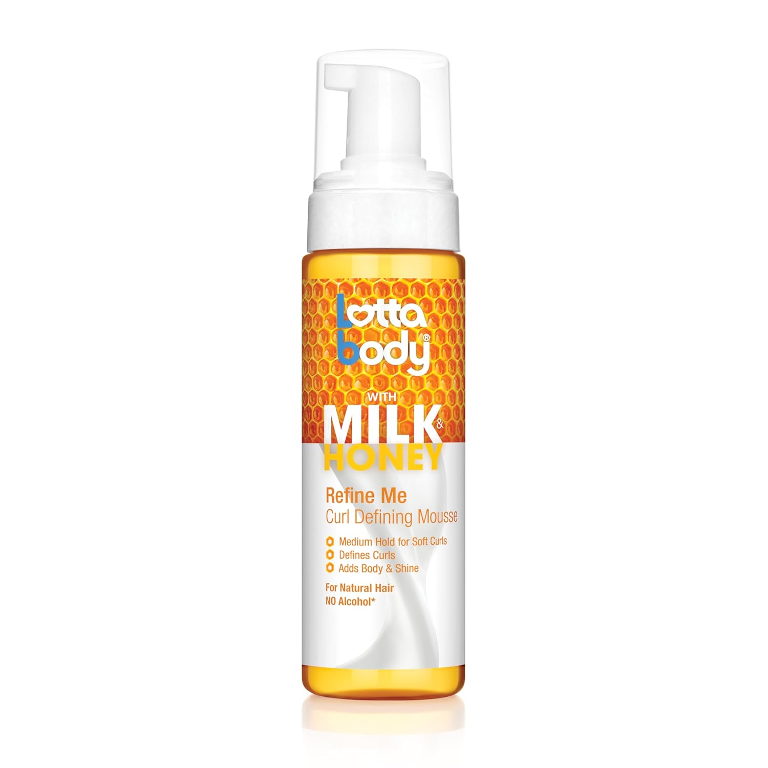 Lottabody_Refine_Me_Curl_Defining_Mousse_with_Milk_&_Honey,_Lightweight,_Moisture-Rich_Frizz-Control_Styling_Mousse_for_Softly_Defined_Natural_Curly_&_Coily_Hair,_7_oz