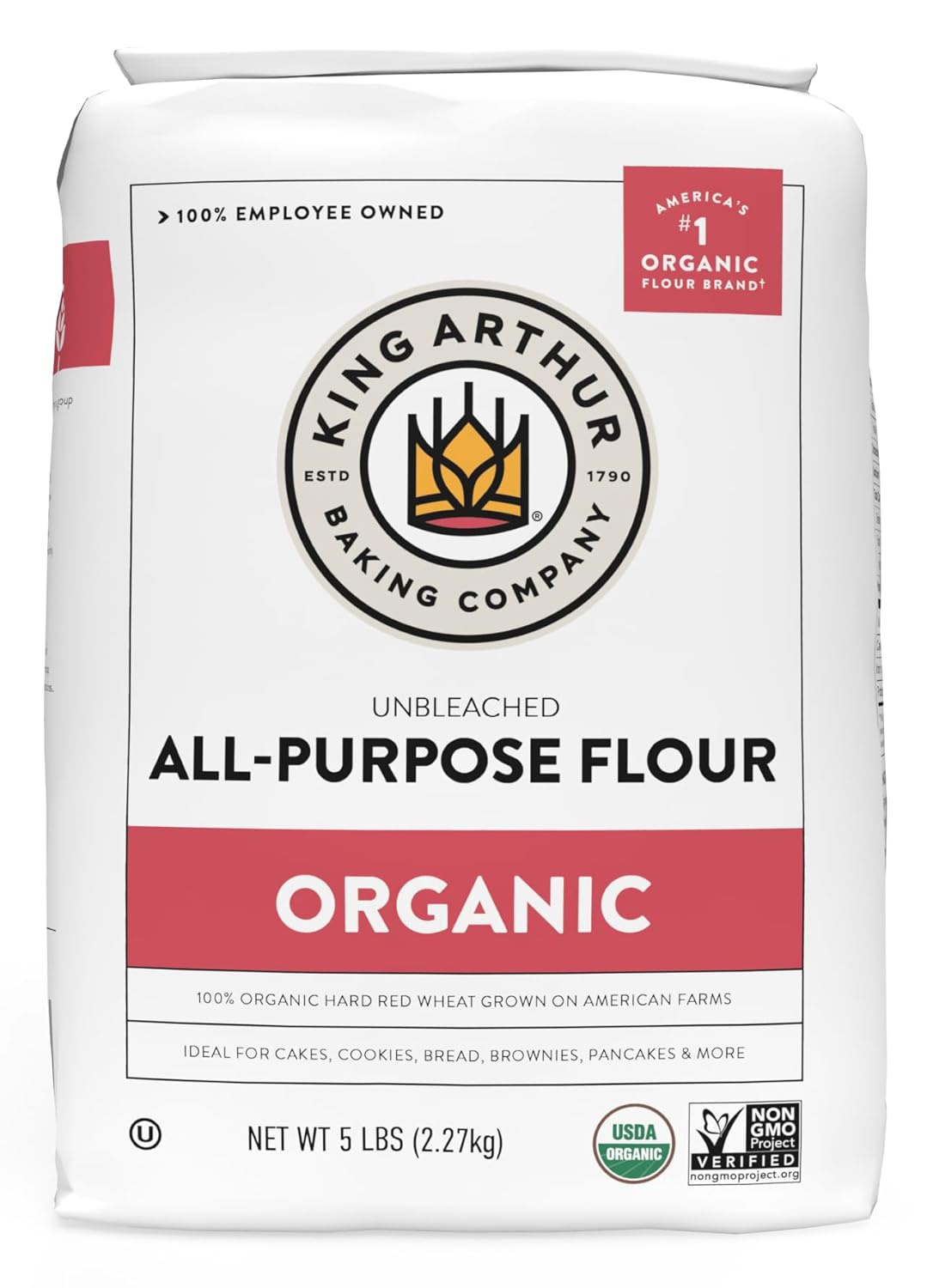 King_Arthur_Organic_All_Purpose_Artisan_Flour_-_Premium_Unbleached_Wheat_for_Baking_Bread,_Pizza,_Cookies_&_More_-_5_lbs_Bulk_Pack_of_Versatile,_High-Protein_Baking_Flour