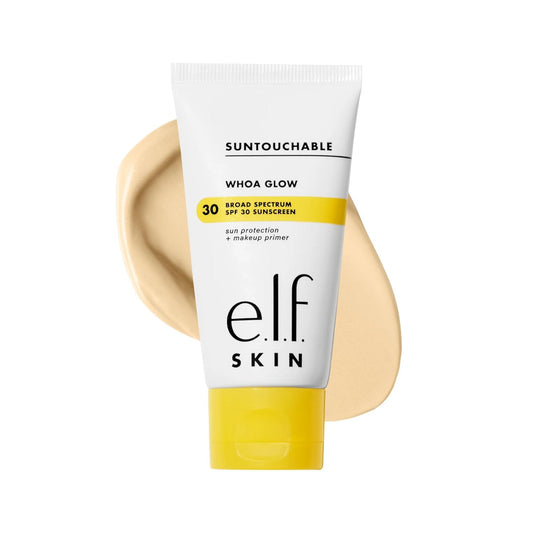 e.l.f._SKIN_Suntouchable_Whoa_Glow_SPF_30,_Sunscreen_&_Makeup_Primer_For_A_Glowy_Finish,_Made_With_Hyaluronic_Acid,_Vegan_&_Cruelty-Free,_Packaging_May_Vary,_Sunbeam
