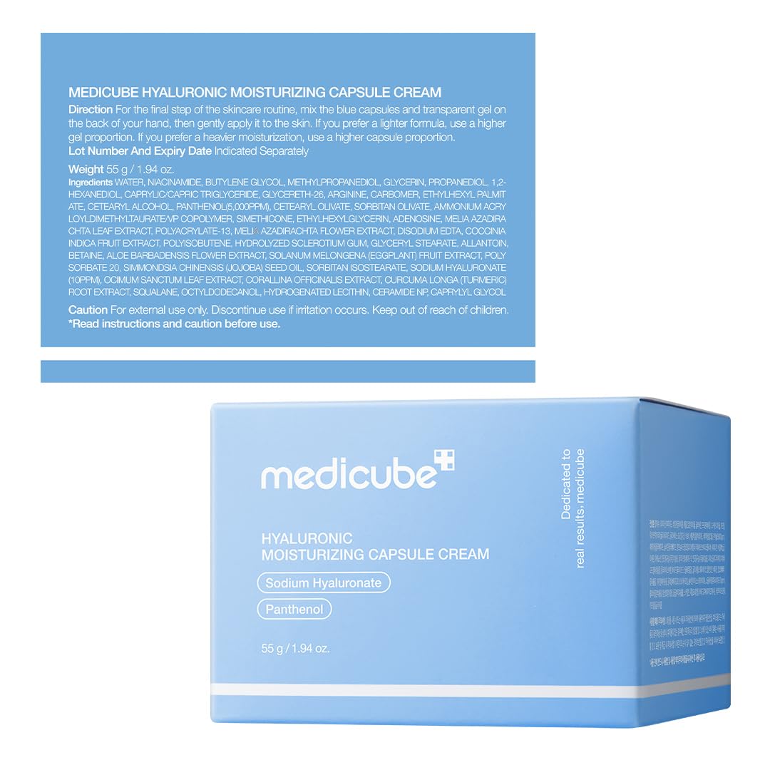 medicube_Capsule_Cream_with_Hyaluronic_Acid_|_120H_Lasting_Hydration,_Barrier_Care,_Calming_Daily_Facial_Moisturizer_For_All_Skin_Types_|_Panthenol_&_Ceramides_|_Korean_Skincare,_1.94_oz