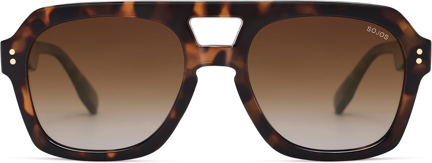 SOJOS_Retro_Thick_Polarized_Aviator_Sunglasses_for_Women_Men,_Large_Trendy_Bold_Square_Pilot_Shades_SJ2385