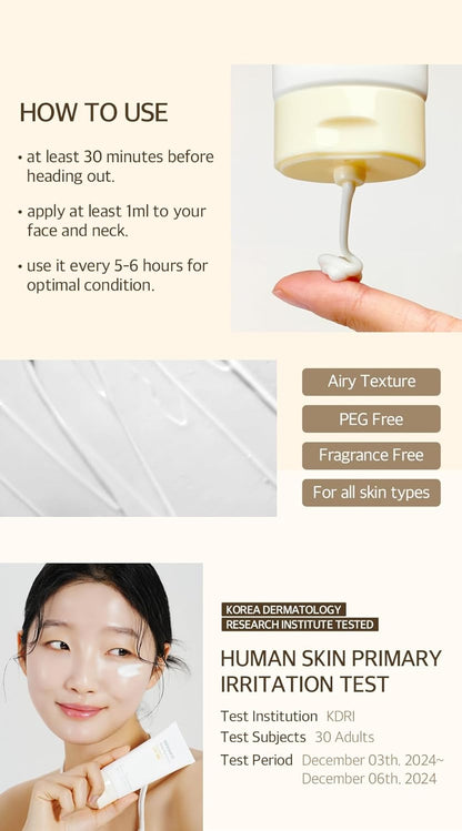 mixsoon_Bean_Sunscreen-Lightweight_Airy_Texture_SPF_50_Korean_Sunscreen_for_Face,_No_White_Cast,_Non-Sticky_Stocking_Stuffers_50ml_/_1.69_fl.oz._Korean_Glass_Skin_Care