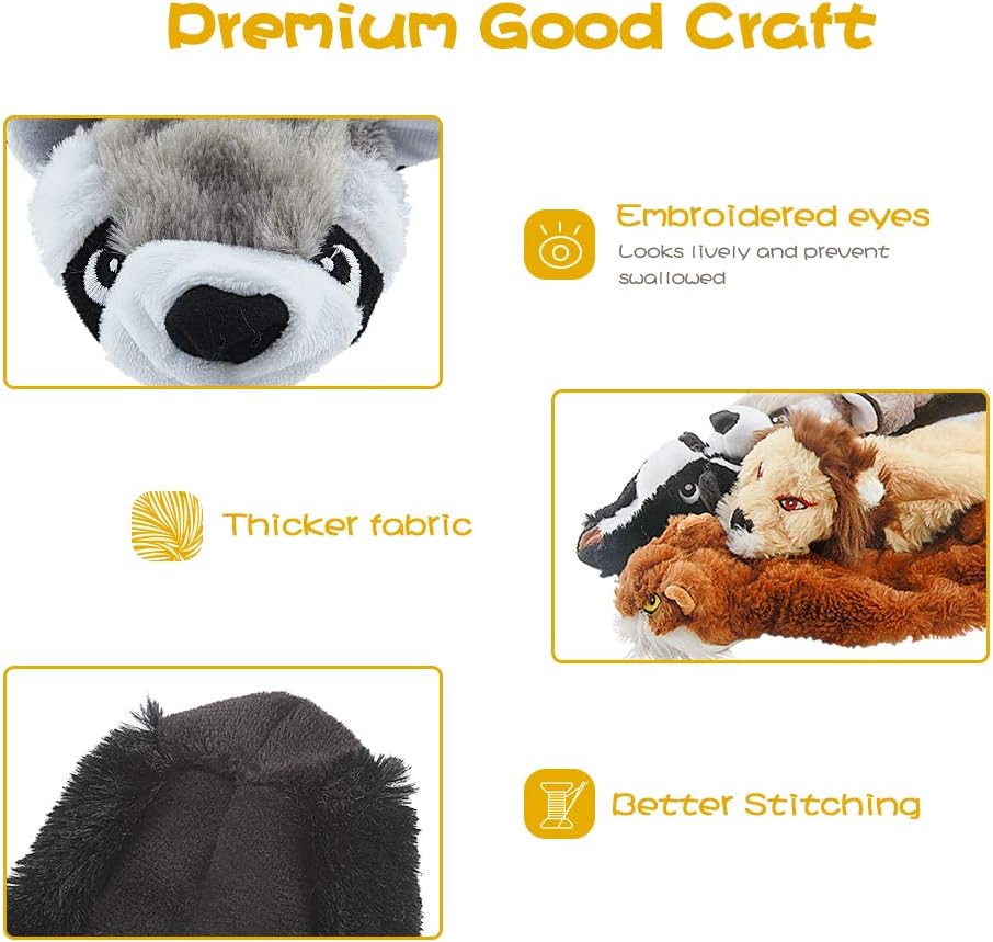 Dog_Squeak_Toys,_No_Stuffing_Plush_Dogs_Chew_Toy_Bundle_for_Small_Medium_Large_Breed_Chewer_Tough_Durable_Squeaky_Pet_Fetch_Puppy_Teething_Chewing_Interactive_to_Keep_Them_Busy_Best_Birthday_Gift