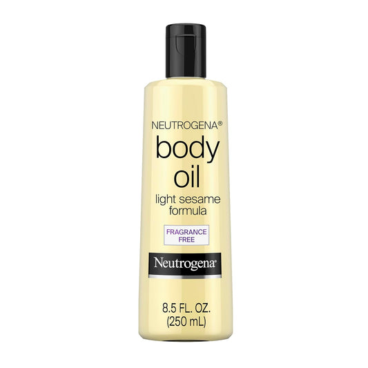 Neutrogena_Body_Oil,_Light_Sesame_Formula,_Fragrance_Free,_Lightweight_Moisturizing_Body_Oil_for_Silky,_Soft_Skin,_Non-Greasy_Hydration,_8.5_fl_oz_Bottle,_1_Count