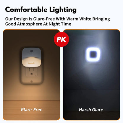 LED_Night_Lights_Plug_into_Wall_with_Dusk-to-Dawn_Sensor,_Automatically_Turn_on_and_Off,Night_Light_for_Kids,Bedroom,Bathroom,Stairs,_White,_6_Packs