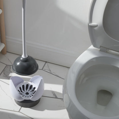 Clorox_Toilet_Plunger_with_Hideaway_Caddy,_Set_of_2_–_for_Bathroom_Organization_and_Storage,_Bathroom_Accessories,_Toilet_Unclogger,_with_Holder,_White