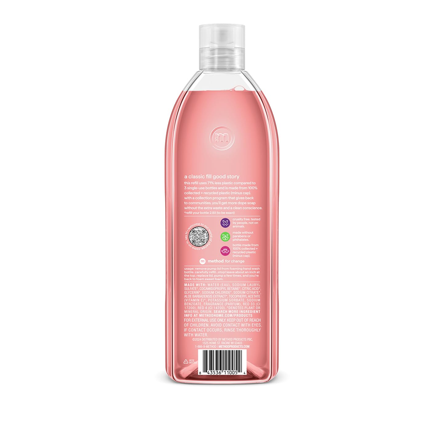 Method_Foaming_Hand_Soap_Refill,_Pink_Grapefruit,_Recyclable_Bottle,_28_fl_oz_(Pack_of_4)_(Packaging_May_Vary)