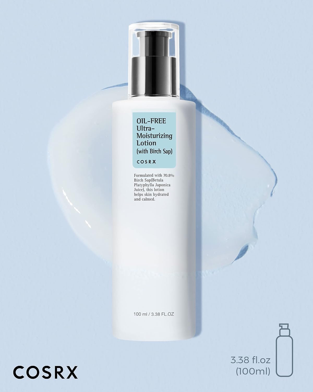 COSRX_Oil_Free_Lotion_with_Birch_Sap,_Daily_Acne_Facial_Moisturizer,_Hydrating_Moisturizer_for_All_Skin_Types,_Korean_Skin_Care,_3.38_fl.oz_/_100ml