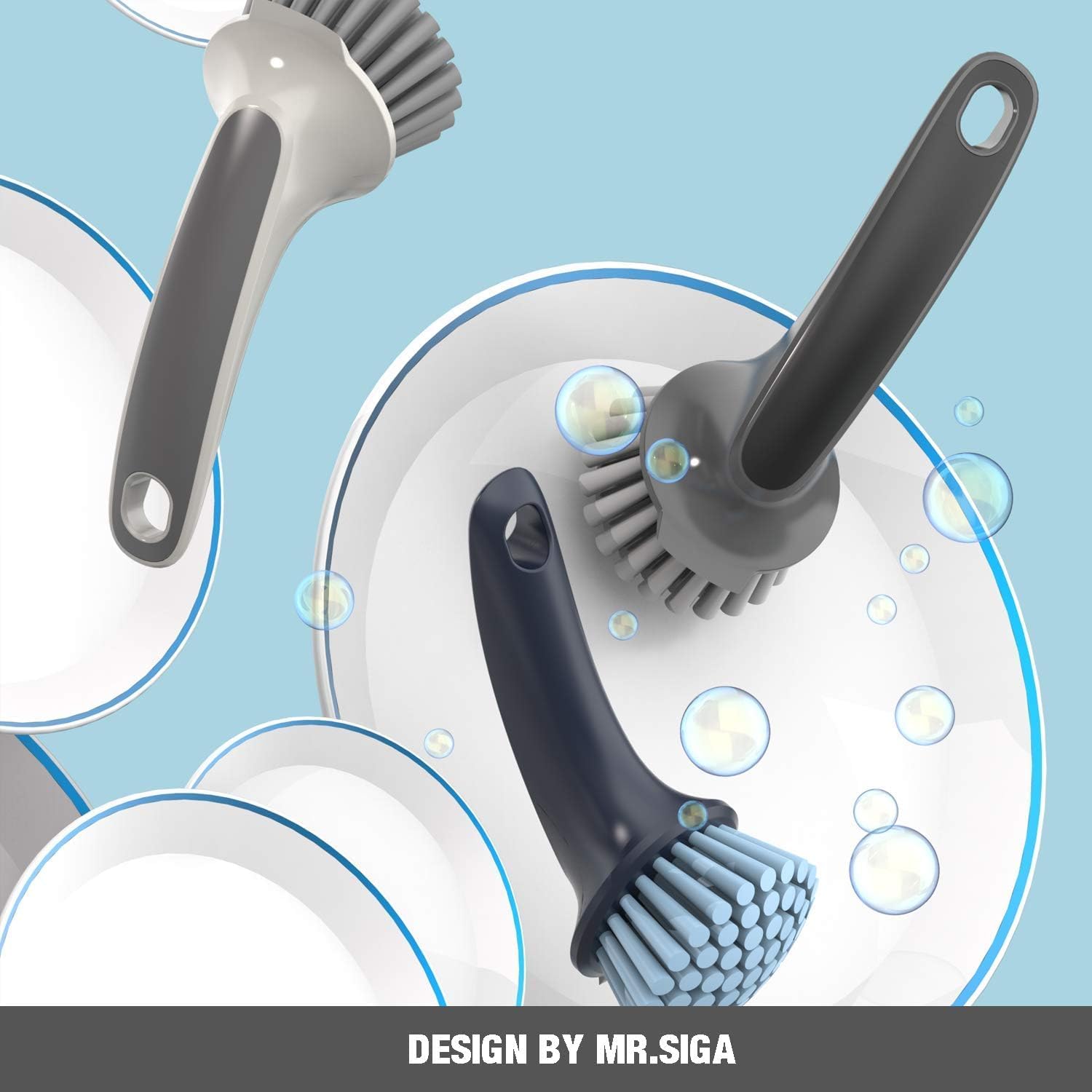 MR.SIGA_Pot_and_Pan_Cleaning_Brush,_Dish_Brush_for_Kitchen,_Gray,_Pack_of_2