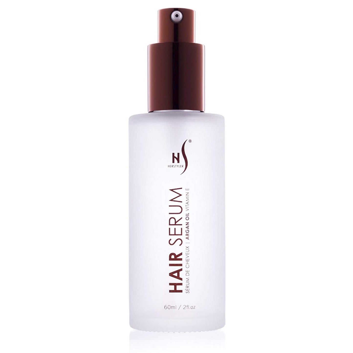 HerStyler Hair Repair Serum - Argan Oil Hair Serum for Frizzy and Damaged Hair - For Frizz, Styling and Shine - 2 Fl Oz - Pack of 1