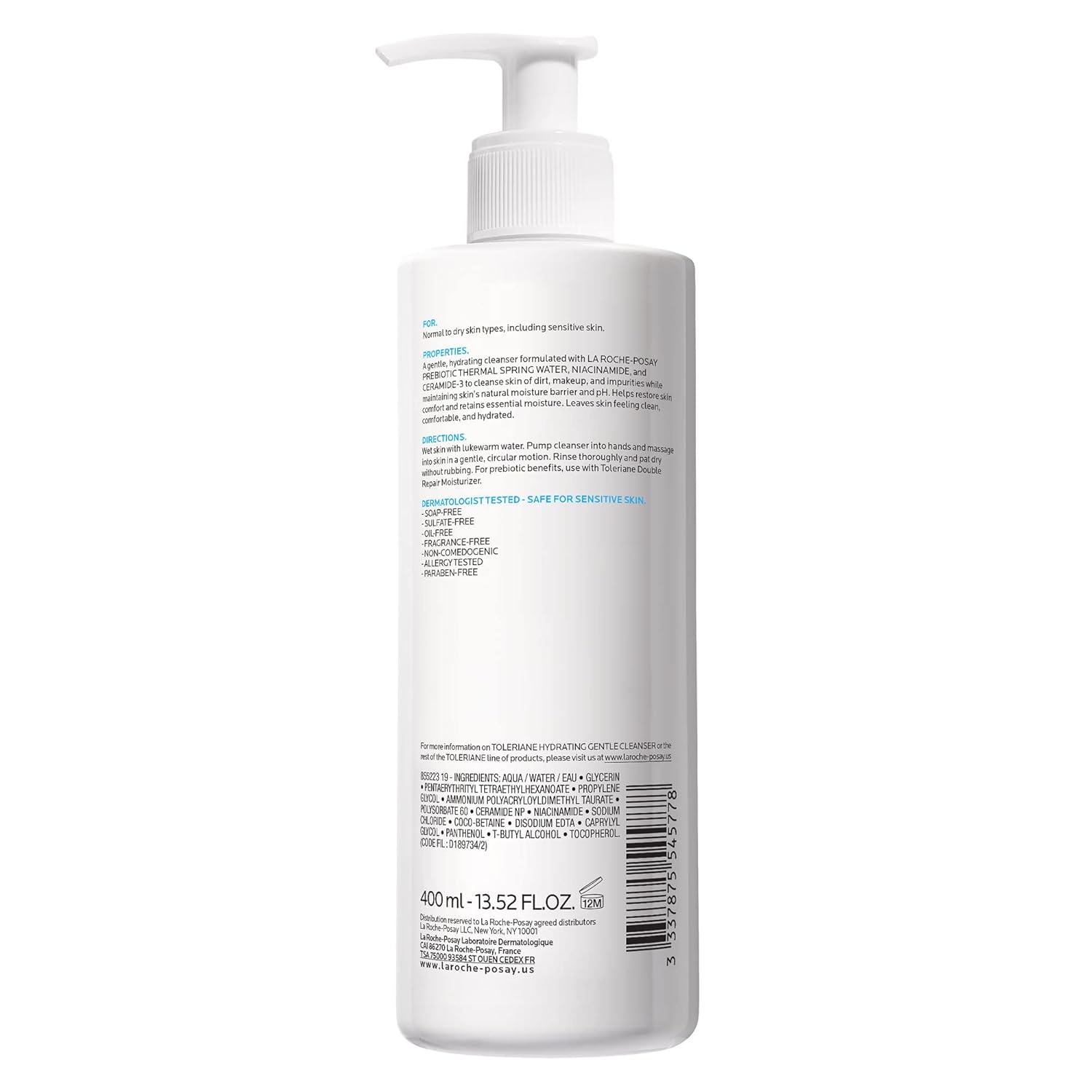 La_Roche-Posay_Toleriane_Hydrating_Gentle_Face_Cleanser,_Hydrating_Facial_Cleanser_With_Niacinamide_+_Ceramides,_Daily_Face_Wash_For_Dry_Skin_To_Normal_Skin,_Sensitive_Skin_Tested,_Fragrance_Free
