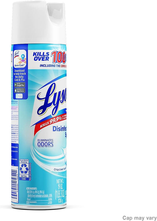 Lysol_Disinfectant_Spray,_Household_Essential_Cleaning_Supplies,_Multi-Purpose_Room_Spray,_Antibacterial_Sanitizer_Spray,_Upholstery_Deodorizer,_Home_and_Bathroom,_Crisp_Linen,19_Fl_Oz