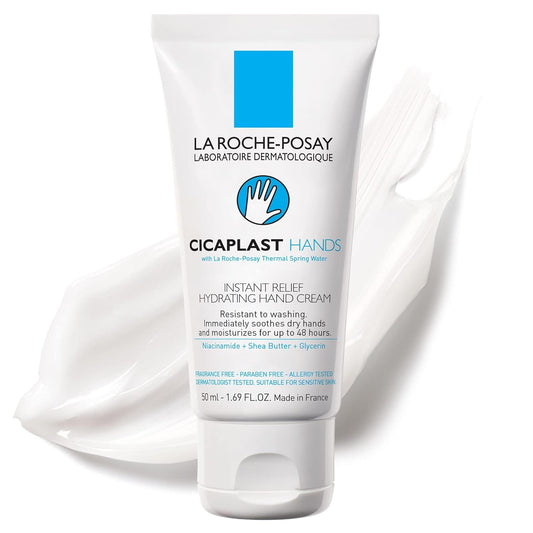 La_Roche-Posay_Cicaplast_Hand_Cream,_Instant_Relief_Moisturizing_Hand_Lotion_for_Dry_Hands,_Shea_Butter_Lotion_for_Dry_Cracked_Hands,_Non_Greasy,_Fragrance_Free