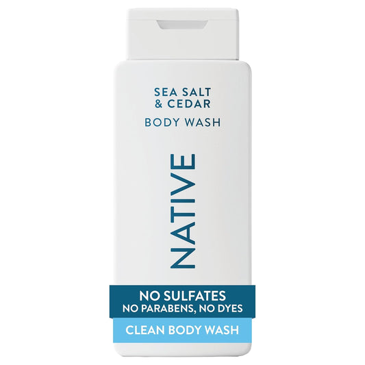 Native_Body_Wash_Contains_Naturally_Derived_Ingredients_|_For_Women_&_Men,_Sulfate,_Paraben,_&_Dye_Free_Leaving_Skin_Soft_and_Hydrated_|_Sea_Salt_&_Cedar_18_oz
