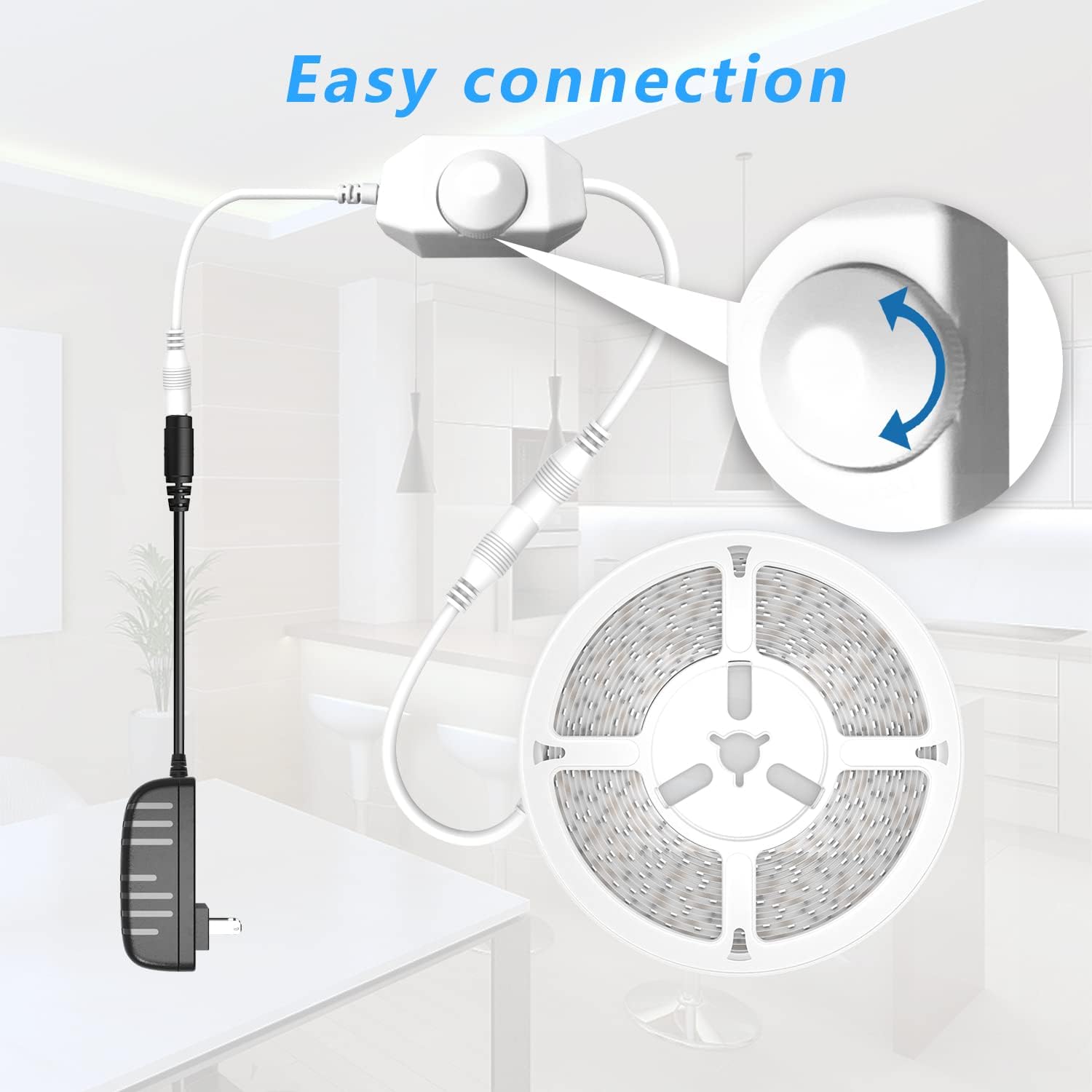 phopollo_White_LED_Strip_Lights,_16.4ft/20FT/25FT/50FT_Dimmable_Daylight_White/Warm_White_Led_Light_Strip,_LEDs_Flexible_Led_Lights_for_Bedroom,_Mirror,_Kitchen_Decoration