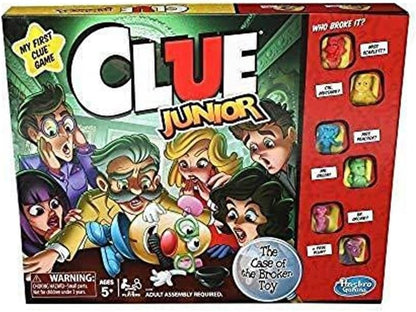 Hasbro_Gaming_Clue_Junior_Board_Game_for_Kids_Ages_5_and_Up,_Case_of_The_Broken_Toy,_Classic_Mystery_Game_for_2-6_Players