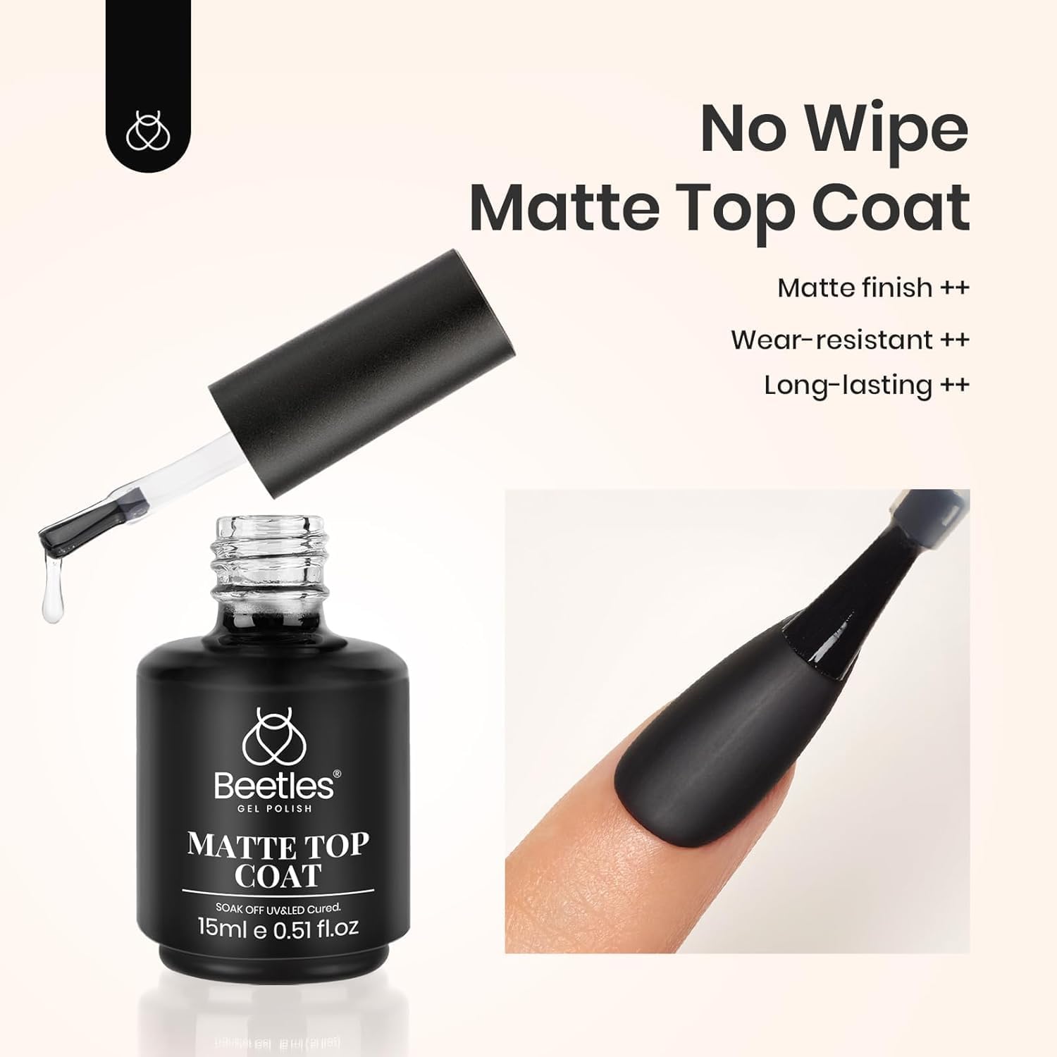 Beetles_Matte_Gel_Top_Coat_for_Gel_Nail_Polish,15ML_Chrome_Proof_Matte_Top_Coat_No_Wipe_Powder-Resist_Matte_Finish_for_Detail_Chrome_Powder_Painting_and_Long_Lasting_Fall_Nail_Gifts_for_Women