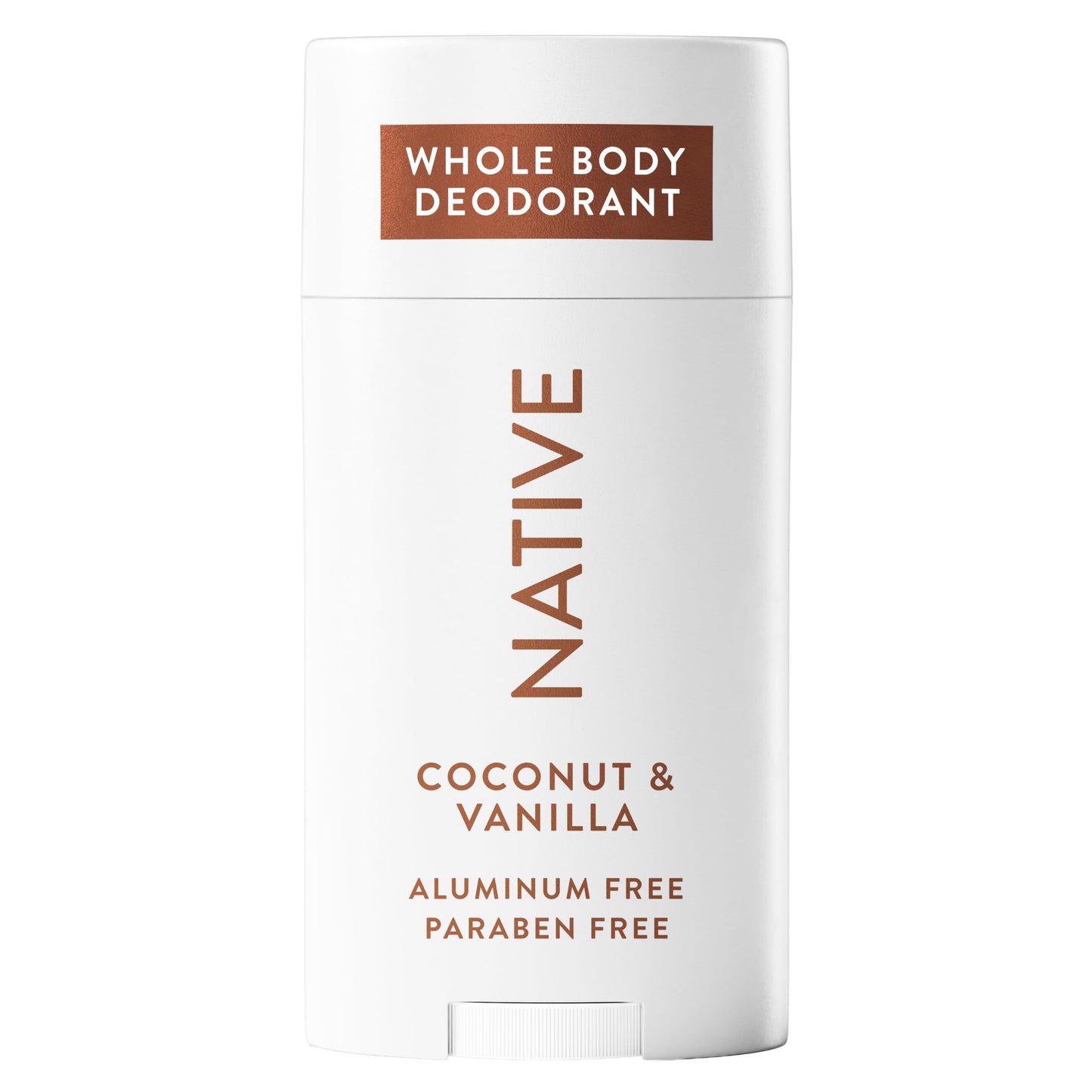 Native Whole Body Deodorant Stick Contains Naturally Derived Ingredients, Deodorant for Men and Women | 72 Hour Odor Protection, Aluminum Free with Coconut Oil and Shea Butter | Coconut &amp;amp; Vanilla