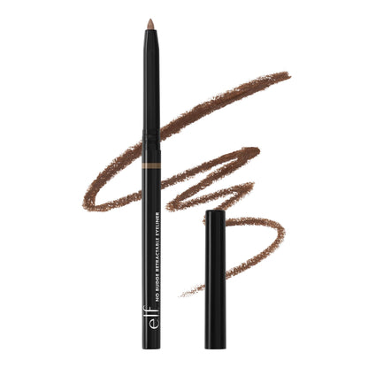 e.l.f. No Budge Retractable Eyeliner, Creamy, Ultra-Pigmented &amp;amp; Waterproof, Creates Bold &amp;amp; Defined Lines, Vegan &amp;amp; Cruelty-Free, Coffee
