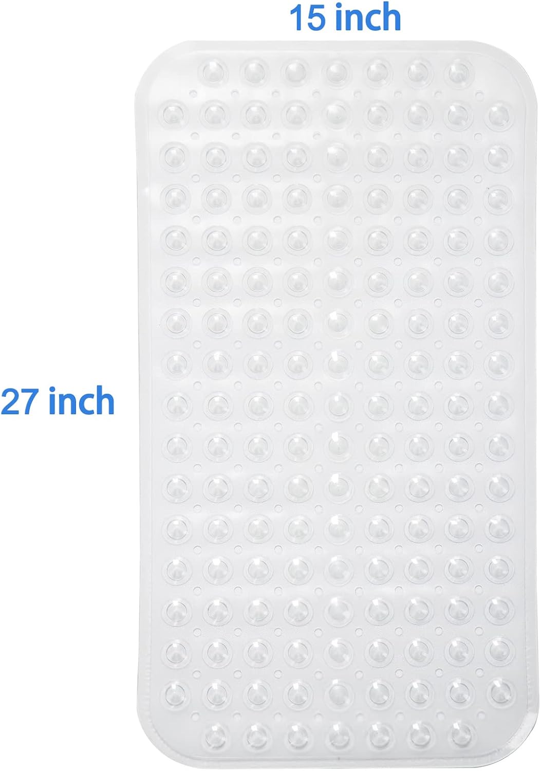 AmazerBath_Bath_Tub_Mat,_Medium_Size_27.6_x_15_Inches_Non-Slip_Shower_Mats_with_Suction_Cups_and_Drain_Holes,_Bathroom_Bathtub_Mats_Machine_Washable_(Clear)