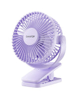 Gaiatop Portable Clip on Fan Battery Operated, Small Powerful 3 Speed Quiet 360° Rotate, USB Rechargeable Mini Personal Cooling Fan for Desk Table Home Office Stroller Camping Women Gifts