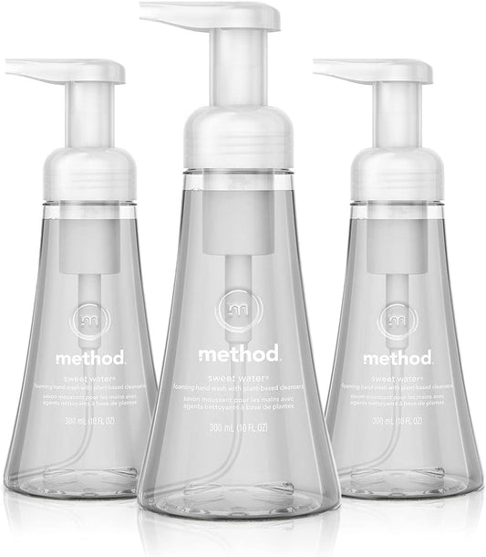 Method_Foaming_Hand_Soap,_Sweet_Water,_Paraben_and_Phthalate_Free,_10_fl_oz_(Pack_of_3)