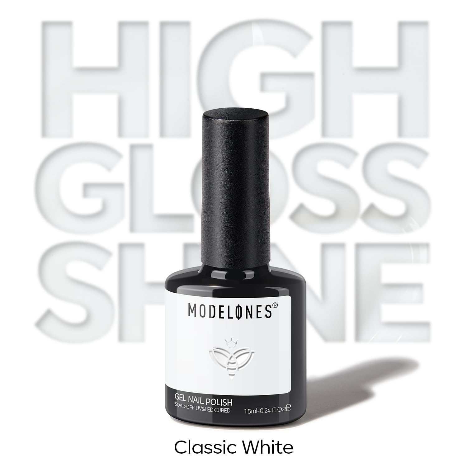 modelones_White_Gel_Nail_Polish_Gel_Polish_Solid_White_Nail_Poish_Soak_Off_Pastel_U_V_Nail_Design_Salon_DIY_Manicure_15_ML
