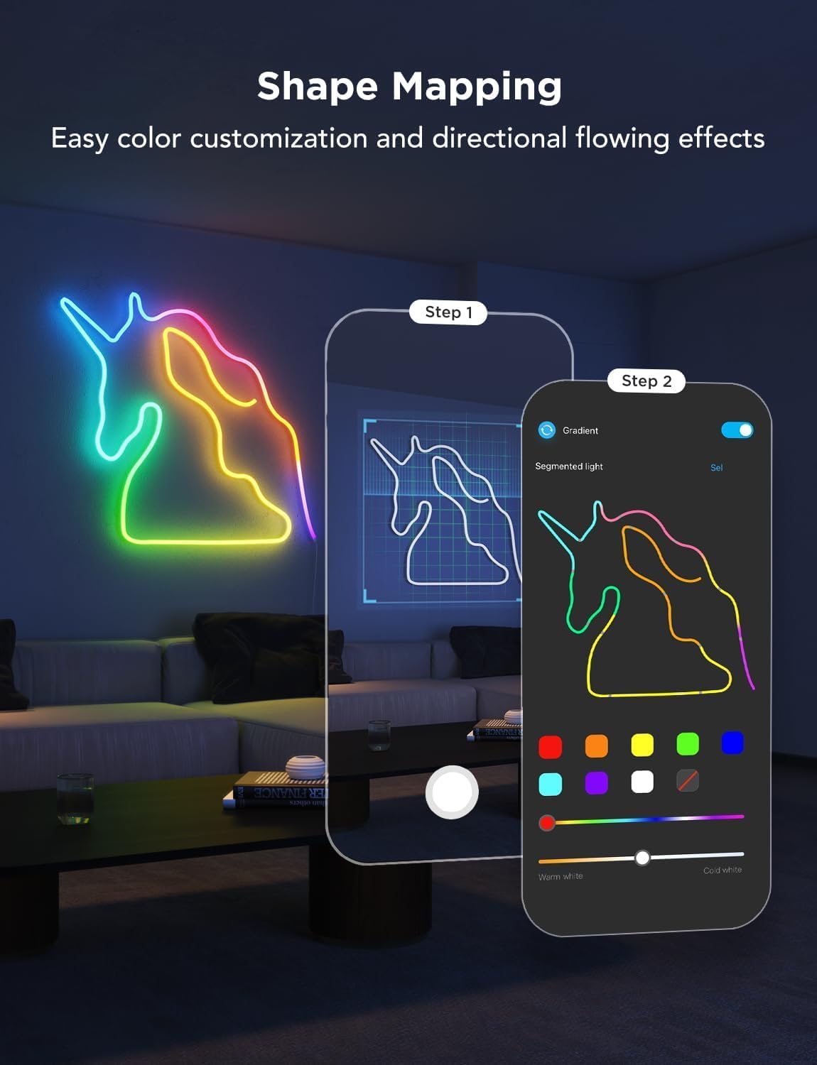 Govee_RGBIC_Neon_Rope_Light_Plastic_and_Metal_Mounting_Brackets_for_Neon_Lights_2_H61D3_&_H61D5_&_H61D6,_RGBIC_Rope_Light_Clips,_WiFi_Neon_Lights_Holders_20pcs,_(Not_Support_H61A0_&_H61A2),_White