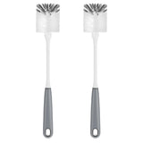 MR.SIGA Long Handle Bottle Brush, Flexible Scrub Brush for Water Bottles, Glasswares, Mugs, 2 Pack