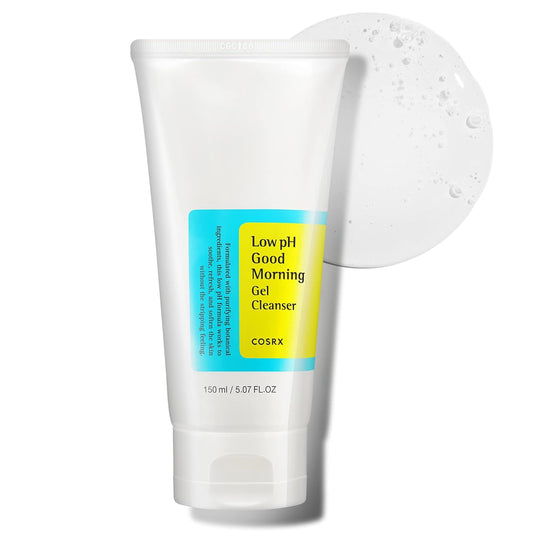 COSRX_Low_pH_Good_Morning_Gel_Face_Cleanser,_5.07_fl_oz,_BHA_Face_Wash,_Daily_Mild_Face_Cleanser_for_Sensitive_Skin,_PH_Balancing,_Korean_Skin_Care,_Korean_Face_Wash