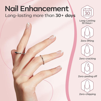 modelones_Builder_Nail_Gel,_2_Pcs_Clear_and_Cover_Nude_Builder_Nail_Polish,_8-in-One_Apex_Building_Thickening_Strengthener_Extension_Rubber_Color_Base_Gel_for_DIY_Home_Salon_Gifts_LED_Lamp_Cured_10ml